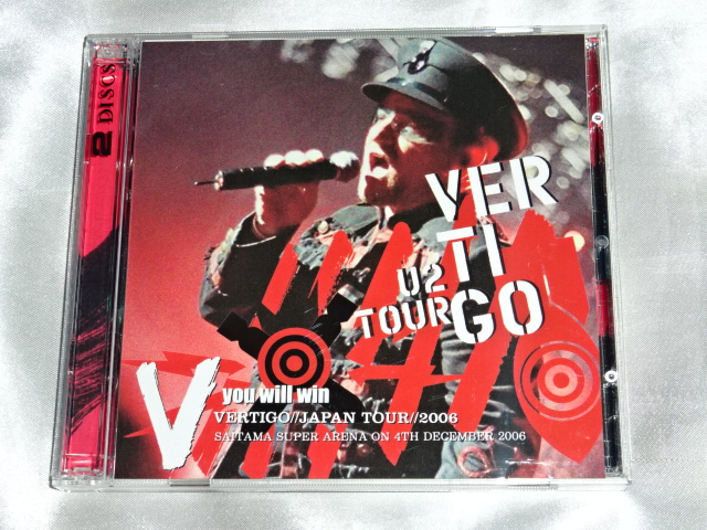買取ブートレッグCD U2/VERTIGO JAPAN TOUR 2006 YOU WILL WIN