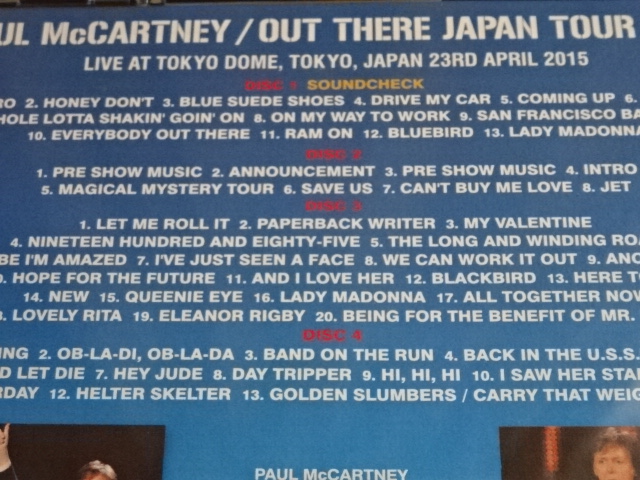 |[E}bJ[gj[ PAUL McCARTNEY / OUT THERE TOKYO 2015 1ST NIGHT