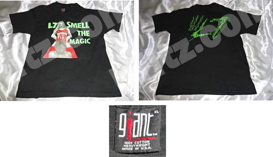 L7 ビンテージTシャツSMELL THE MAGIC 　GIANTタグ　USA製