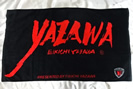 矢沢永吉 SBT ビーチタオル筆ロゴ エンブレム入り　黒×赤　1989年のタオル買取価格
