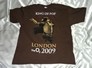 当店が過去に買取したMJの2009O2アリーナ公演 Tシャツ画像