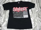当店が過去に買取したSlipknot スリップノット のTシャツ画像*バックプリントなし