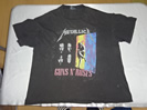 METALLICA × GUNS 'N ROSES 1992年Wツアー Tシャツ
