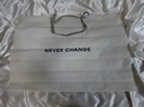 長渕剛の過去に買取したNEVER CHANGEのショッピングバッグ