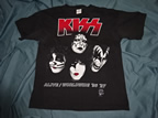 KISS Tシャツ　Lサイズ　(c)1995 USA製 PYRAMID ALIVE/WORLDWIDE '96 '97