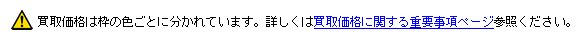 買取に関する重要事項