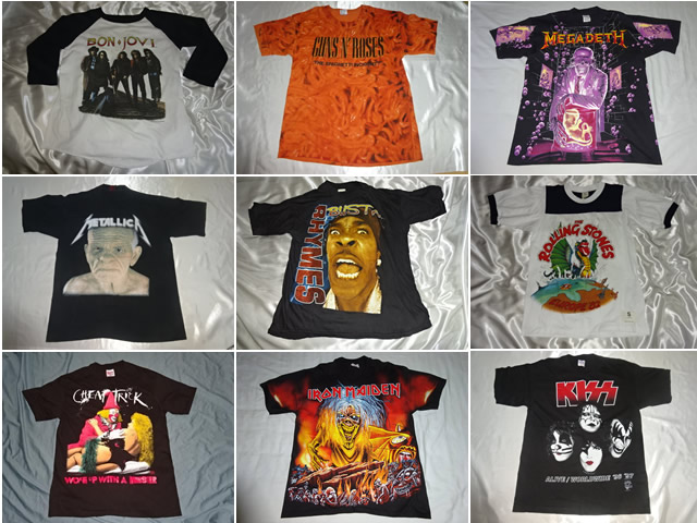メタルバンドTシャツの買取例
