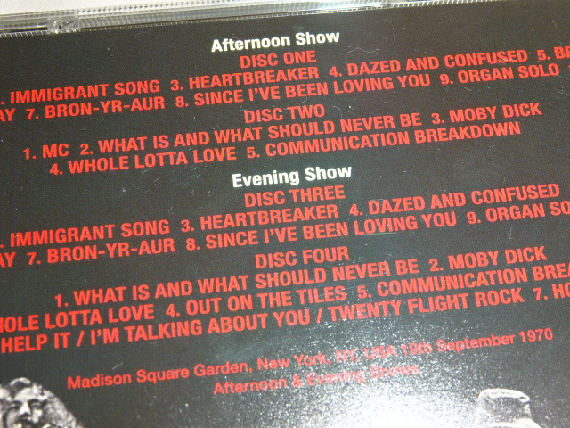 �y�v���X4CD�z���b�h�E�c�F�b�y�����@Led Zeppel/ MADISON SQUARE GARDEN 1970 REVISITED