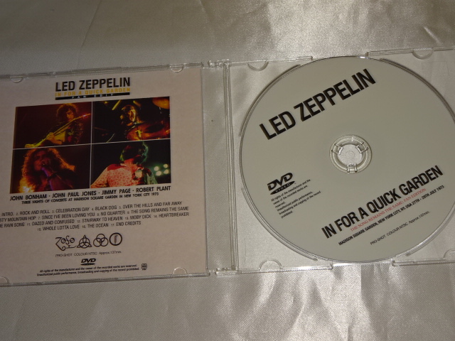 �y�X�����P�[�X1DVD-R�z���b�h�E�c�F�b�y�����@LED ZEPPELIN - IN FOR A QUICK GARDEN