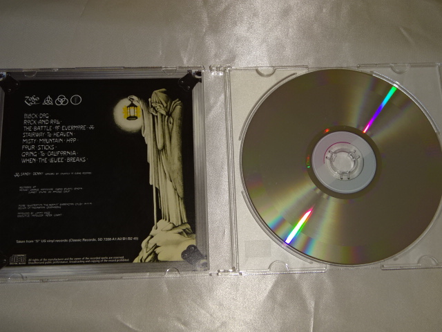 �y�X�����P�[�X�̃v���X1CD�z���b�h�E�c�F�b�y���� LED ZEPPELIN IV : CLASSIC RECORDS REISSUE 45 RPM