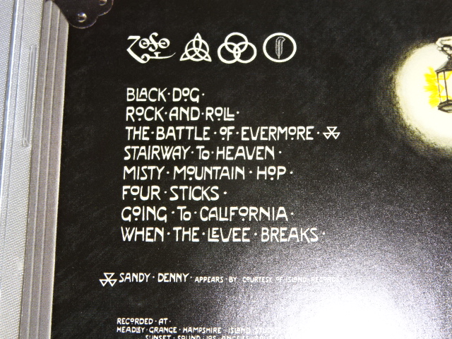 �y�X�����P�[�X�̃v���X1CD�z���b�h�E�c�F�b�y���� LED ZEPPELIN IV : CLASSIC RECORDS REISSUE 45 RPM
