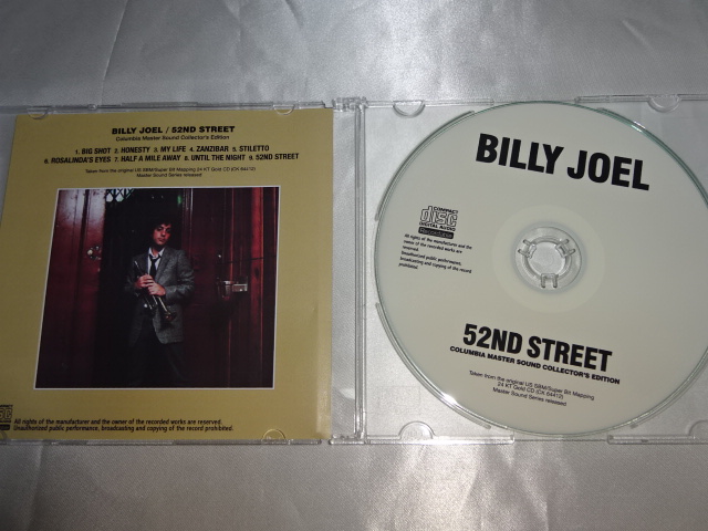 �r���[�E�W���G�� BILLY JOEL - 52nd Street US SBM CD Master Sound