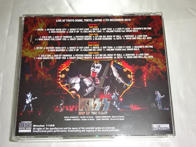 �y4CD-R�zKISS / END OF THE ROAD TOKYO DOME 2019