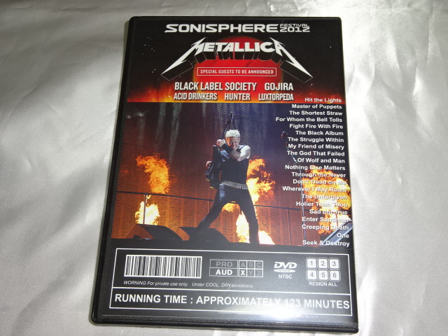 y1DVD-Rz^J METALLICA / SONISPHERE FESTIVAL 2012