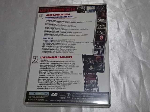 �y2DVD-R�z���b�h�E�c�F�b�y�����iLed Zeppelin�j / VIDEO SAMPLER 2014