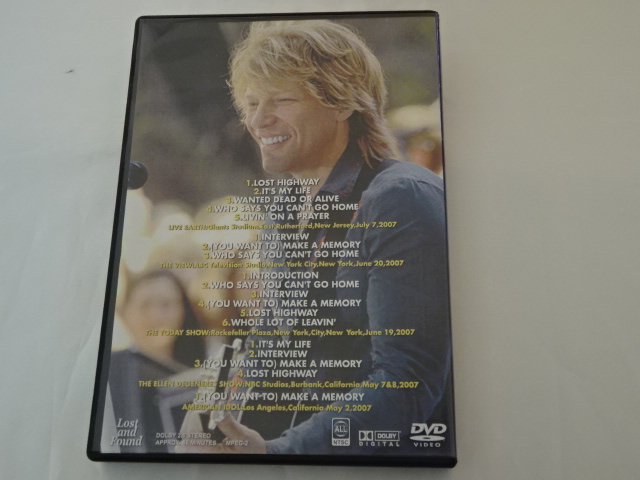 y1DVD-Rz{EWB BON JOVI / LIVE ON US TV 2007