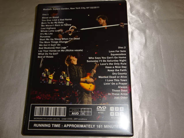 y2DVD-Rz{EWB BON JOVI / }W\XNGAK[f 2.25.2011