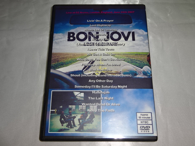 �y1DVD-R�z�{���E�W�����B BON JOVI / LIVE IN LONDON 2007