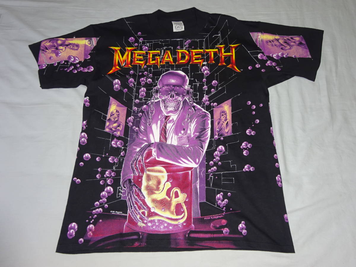 メガデス MEGADEATH ヴィンテージTシャツ WILD OATS　Lサイズ 1991年