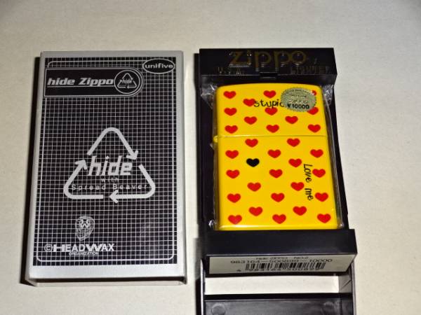 hide Zippo No.2 イエローハート ジッポライター 未使用 X JAPAN