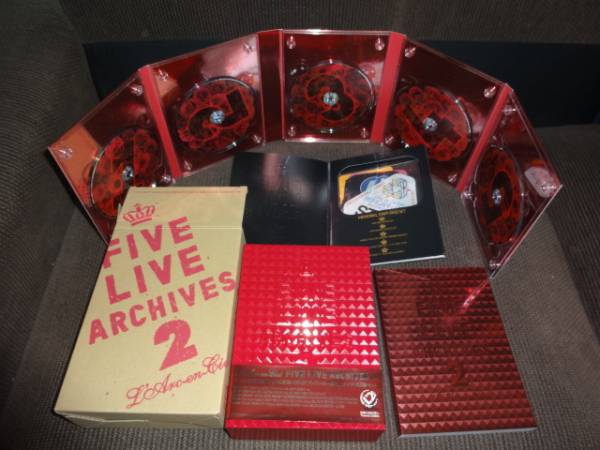 ラルクアンシエル・FIVE LIVE ARCHIVES1&2 DVD 完全限定盤