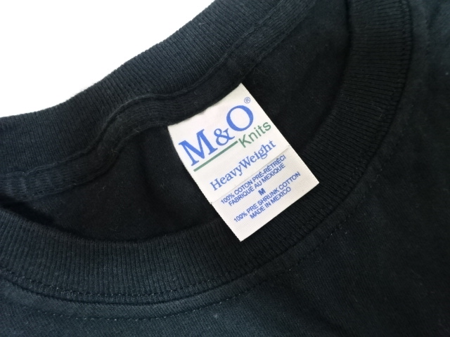 M&O Knits Tシャツタグ