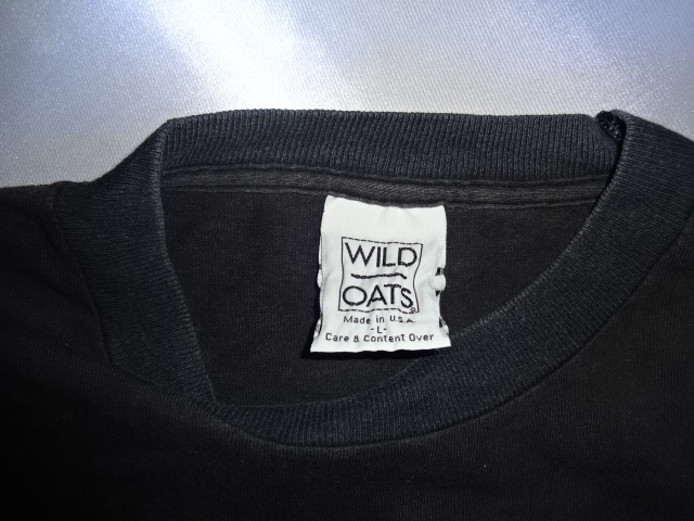 WILD OATS Tシャツタグ