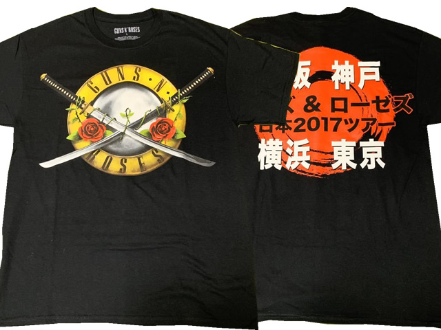 GUNS N' ROSES ガンズ・アンド・ローゼズ Tシャツ 2017年日本公演限定